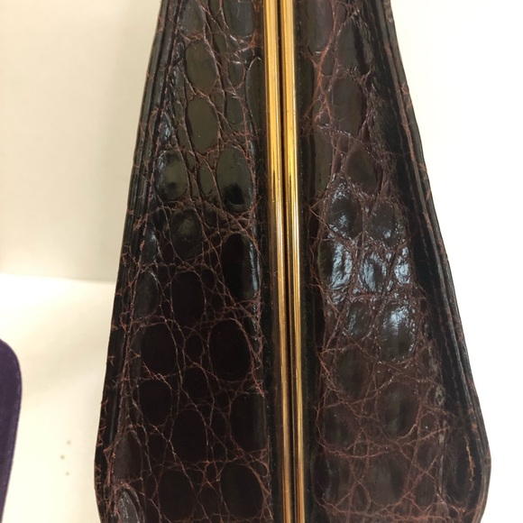 ESCORT CLASSIC ALLIGATOR KELLY HANDBAG - Picture 2 of 8